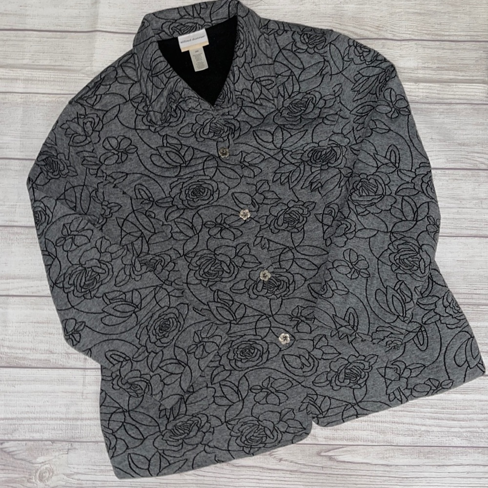 Alfred Dunner Embroidered Floral Jacket